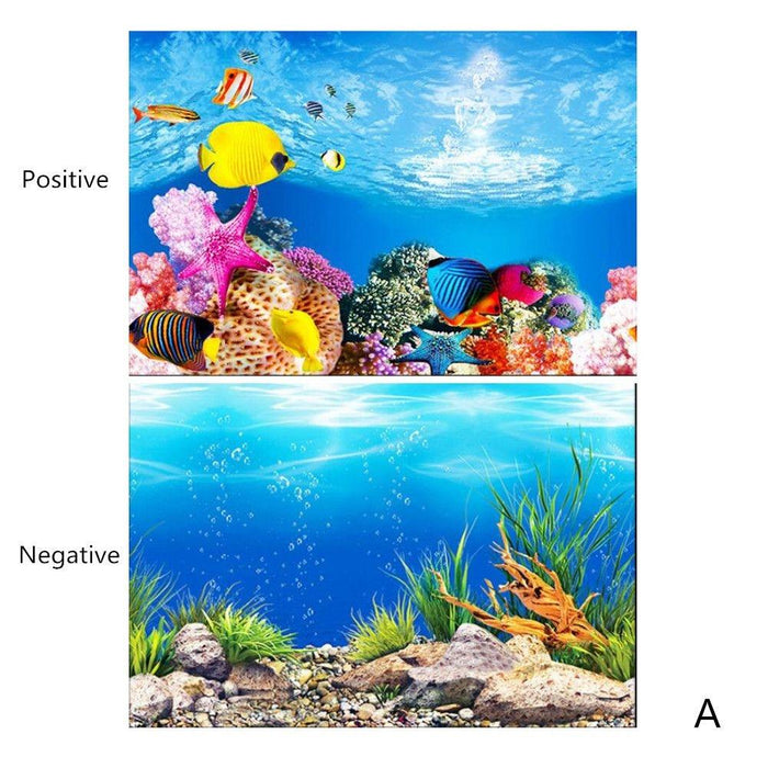 Aquarium 3D Sticker Poster: Ocean Plant Aquascape Decoration - Très Elite