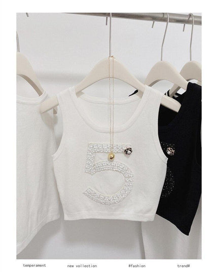 Chic 3D Knit Sleeveless Vest for Modern Women