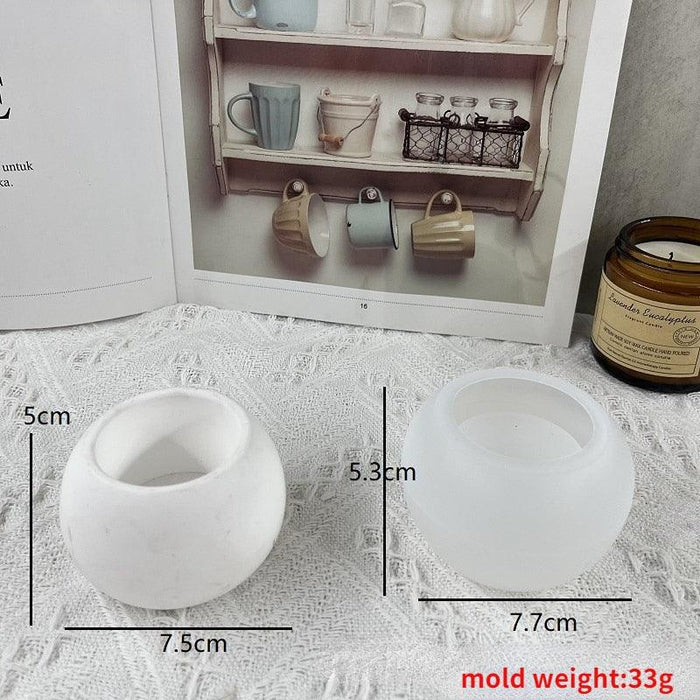 Craft Your Space: Round Silicone Cement Molds Kit for Custom Home and Garden Decor