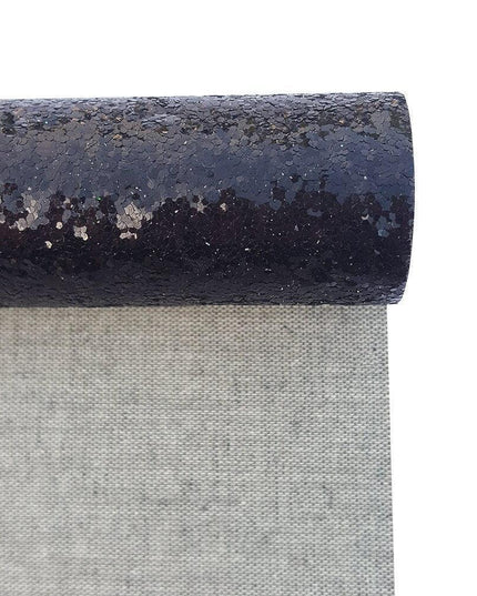 Sparkling Black Faux Leather Crafting Roll: Unleash Your Artistic Potential