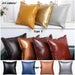 Stylish Faux Leather Cushion Cover - Elegant Accent for Modern Interiors