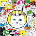 Quirky Cat Cartoon Sticker Kit for Playful Personalization
