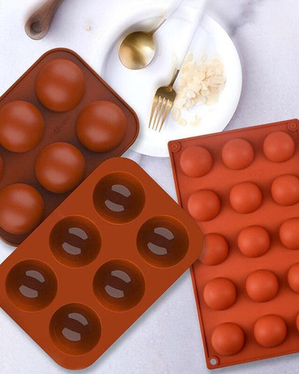 Creative 3D Silicone Sphere Mold for Innovative Baking Adventures