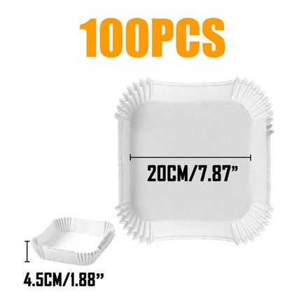 Round Non-Stick Parchment Paper Liners for Effortless Air Fryer Cooking
