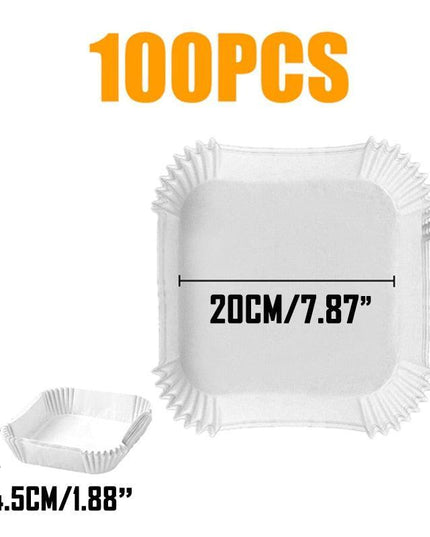 Round Non-Stick Parchment Paper Liners for Effortless Air Fryer Cooking
