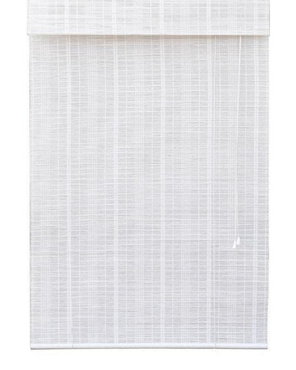 Chic Vintage Bamboo Roller Shades with Sparkling Glitter Highlights