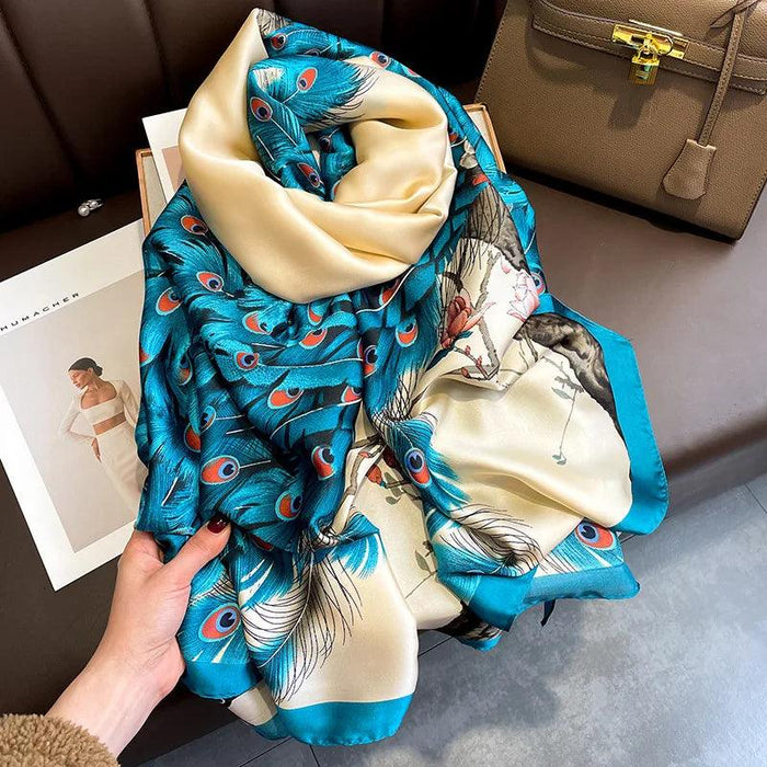 Sunrise Splendor: Luxe Multi-Hued Beach Scarf - Your Stylish Shield All Year Round