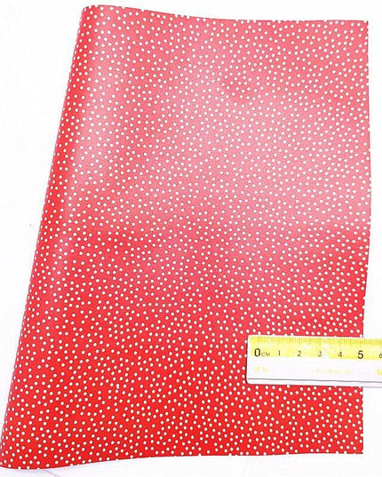 Red Sparkle Hearts & Dots DIY Jelly Leather Crafting Set