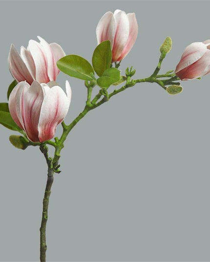 Realistic Magnolia Blossom Stem - Elegant Floral Decor for Any Occasion
