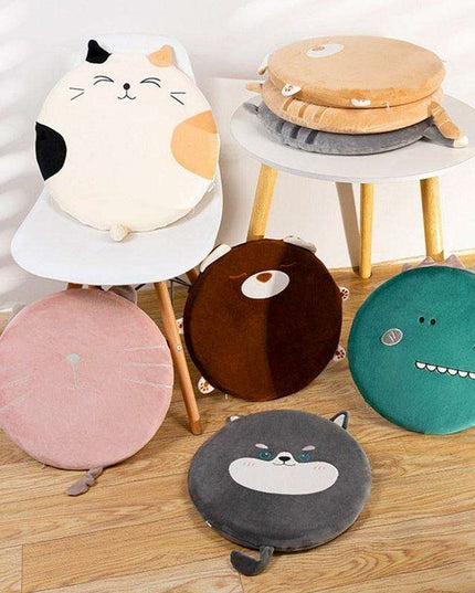 Feline Fantasy Memory Foam Seat Cushion - Charming Comfort for Every Space