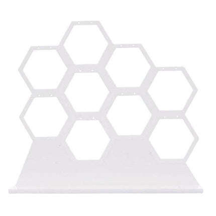 Eco-Friendly Honeycomb Earring Display Stand for 9 Pairs of Jewelry