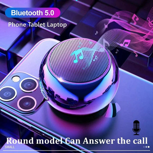 Mini Bluetooth Speaker with Mic, TWS Wireless Sound Box HiFi Music Cell Phone Tablet Metal Loud Speaker Sport Portable Subwoofer-0-Très Elite-Très Elite