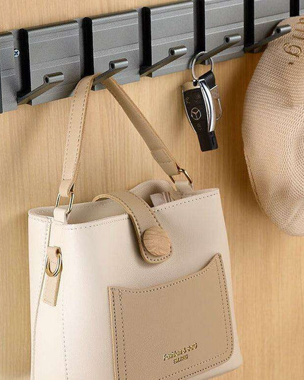 Modern Electroplated Aluminum Wall Hook Set - Elegant Storage Solution