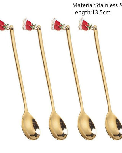 Joyful Holiday Spoon Set for Festive Dining