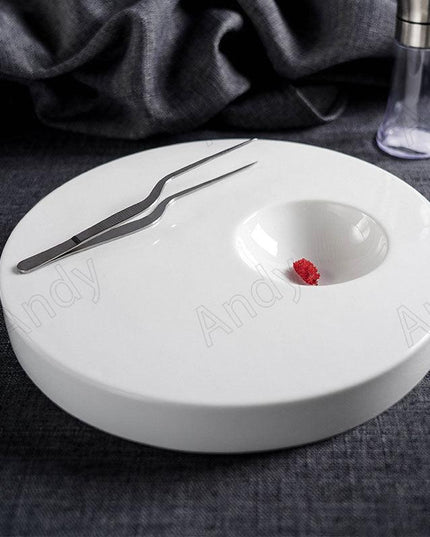 Sophisticated Ceramic Plate Set for an Elevated Steak Dining Experience