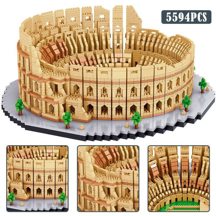 City Mini World Famous Attractions Architecture Model Building Blocks Set for Kids - 5594PCS Simulation Bricks Toy Kit with Eco-Friendly ABS Plastic - Educational & Creative Gift for Young Explorers