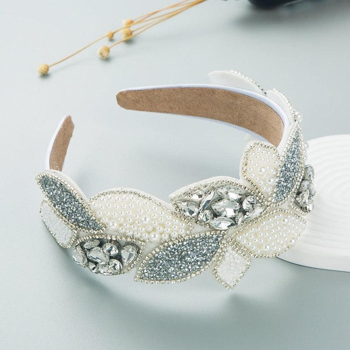 Glimmering Botanica Rhinestone Hair Hoops: Elegant Hair Ornaments for Fashionable Ladies and Teens