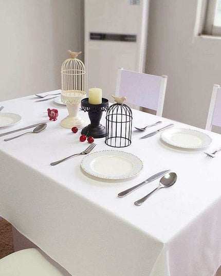 Sophisticated Adjustable White Table Cover for Every Event
