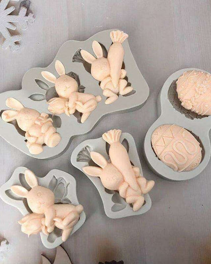 Easter Delight Silicone Mold Set for Whimsical Holiday Baking