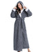 Cozy Hooded Fleece Bathrobe for Men and Women