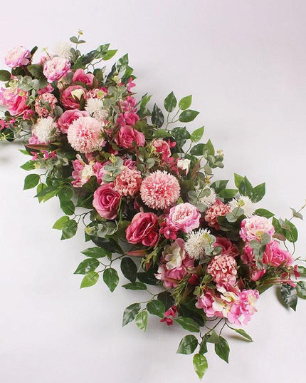 Elegant Silk Rose and Peony Flower Wall Arch Set for Wedding Decor Transformation