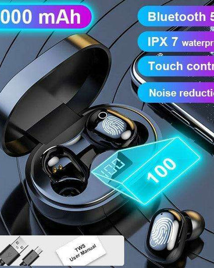 Active Lifestyle Wireless Earbuds Set with 3500mAh Charging Case