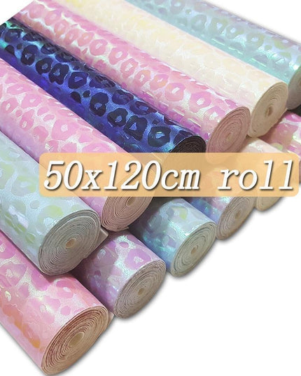 Leopard Spot Faux Leather Crafting Roll - Creative DIY Essential (50x120cm)