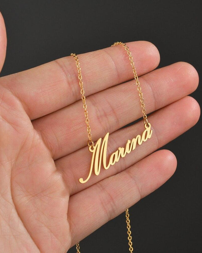 Personalized Gold Stainless Steel Choker Necklace - Stylish Women's Accessory