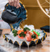 Oceanic Elegance: Artistic Shellfish Conch Sashimi Plate