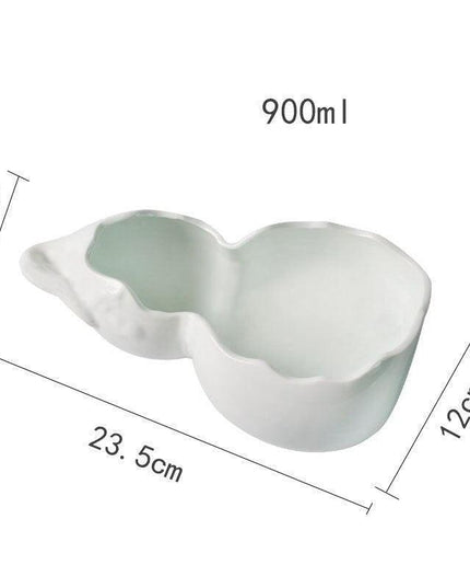 Stylish Gourd-Shaped Ceramic Tableware Set for Elevated Dining