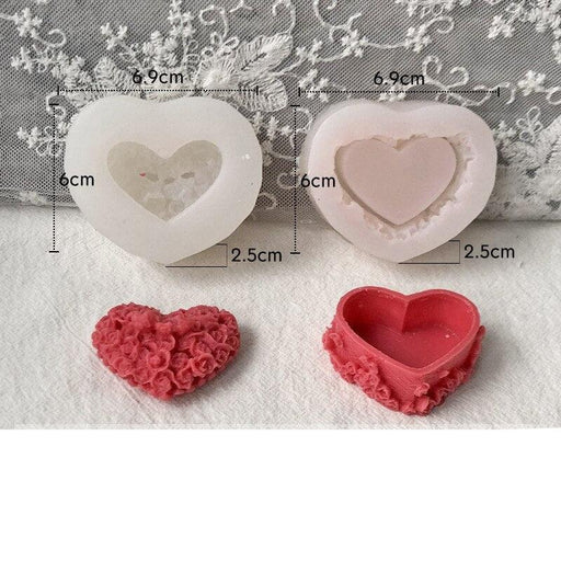 Love Rose Aromatherapy Candle DIY Mold for Chinese Valentine's Day