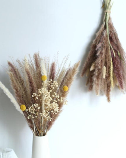 Elegant Dried Pampas Grass Bouquet - Timeless Natural Floral Arrangement for Home and Celebrations