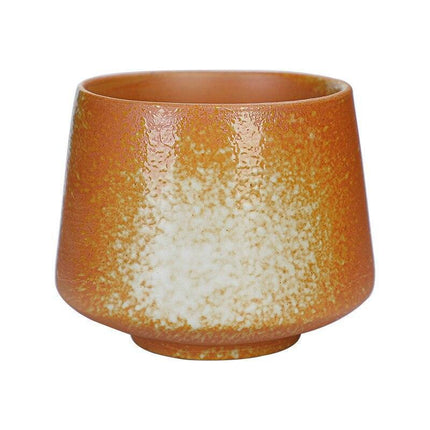 Artisan European Nature-Inspired Tea Cup Set with Unique Kiln-Fired Glazing