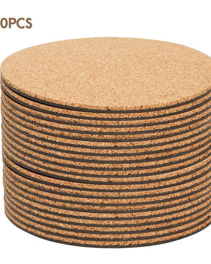 Customizable 60-Piece Cork Coaster Set: Stylish Protection for Your Tabletops