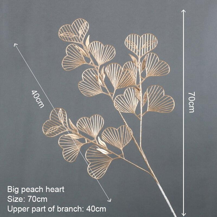 Elegant Golden Maple Leaf Home Decor Accent - Stunning Decorative Piece