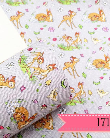 Charming Bambi Deer Faux Leather Crafting Sheet - A Creative Essential