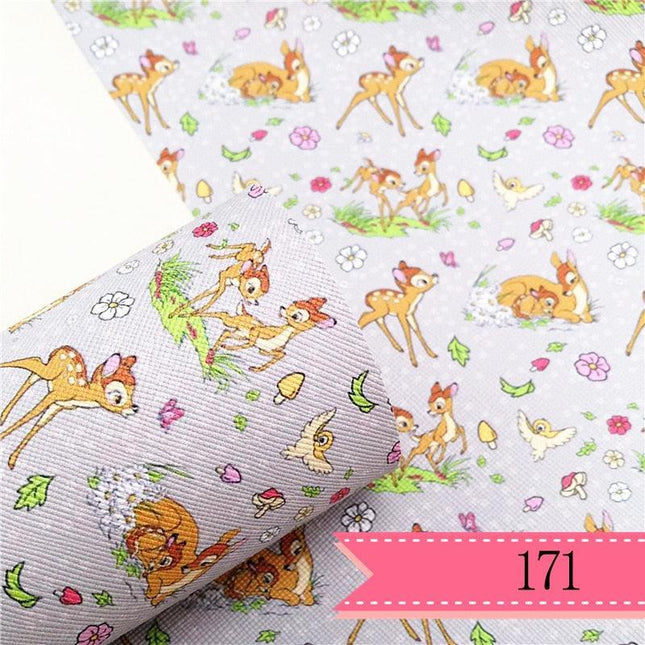 Charming Bambi Deer Faux Leather Crafting Sheet - A Creative Essential