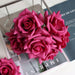 Real Touch Washable Rose Hand Flower Mini Bunch - Wedding Room Decor