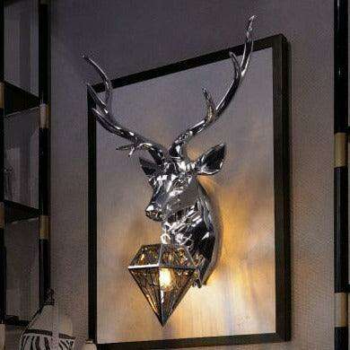 Elegant LED Deer Head Wall Sconce in Gold/Silver - Transform Your Home Ambiance