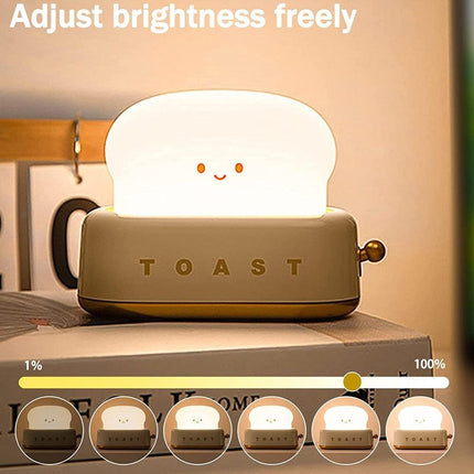 Versatile USB Rechargeable Night Light with Adjustable Brightness and Timer Function - Soft Warm Glow for Serene Atmosphere