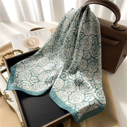 Elegant Leopard Print Silk-like Scarf: Elevate Your Style Game