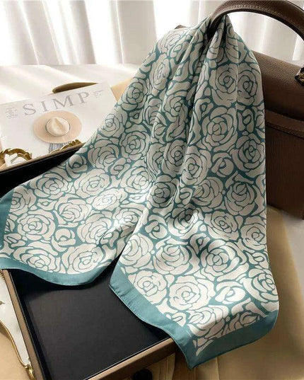 Elegant Leopard Print Silk-like Scarf: Elevate Your Style Game