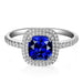 Gothic Elegance: Stunning Sapphire Ring with European and American Flair
