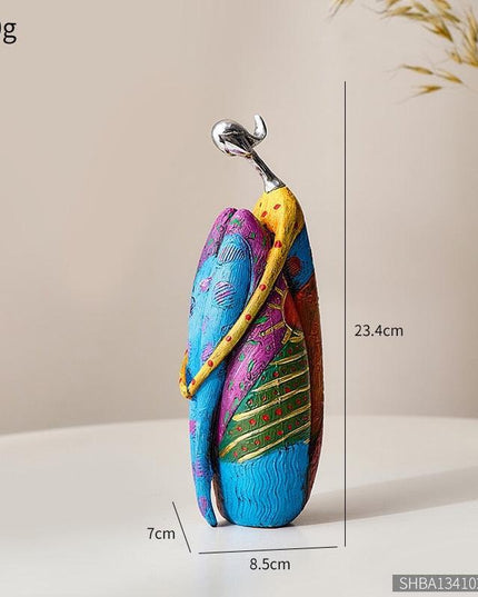 Vibrant Resin Abstract Sculpture for Modern Home Aesthetics