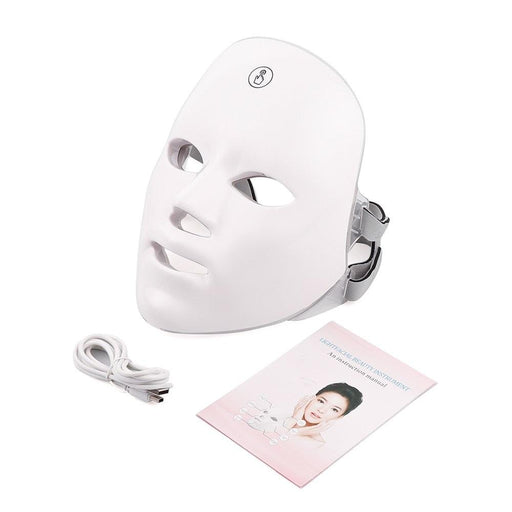 7-Color LED Light Therapy Facial Mask for Skin Rejuvenation and Acne Treatment