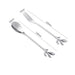 Santa's Festive Silverware Set - Christmas Spoon and Fork Duo: Elevate Your Holiday Dining Experience