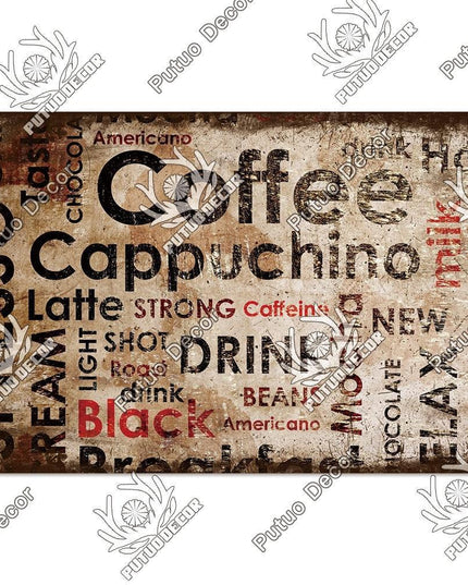 Retro Coffee Shop Metal Sign - Nostalgic Wall Art for Home Décor and Gifting