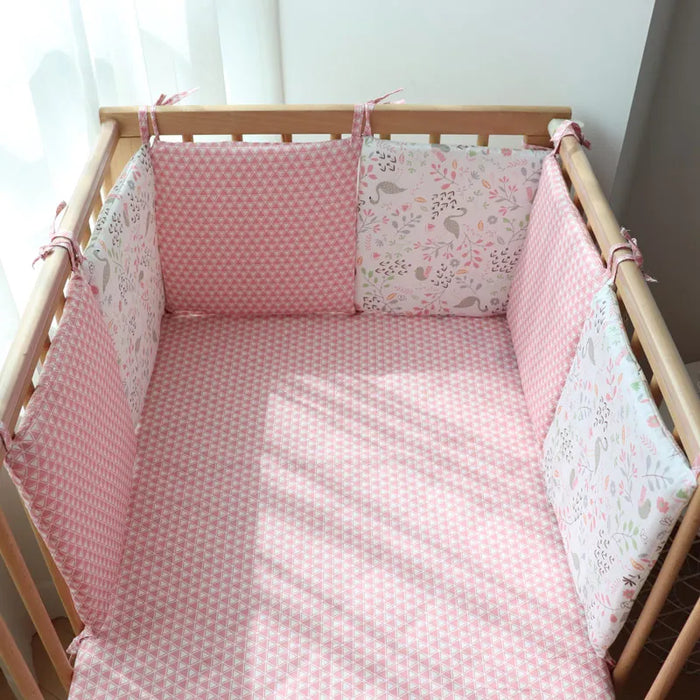 Luxurious Nordic Cartoon Baby Crib Bumper Set: Premium Comfort for Infant Nursery