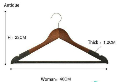 Elegant Lotus Wood Hanger Set of 5 - 10 pcs - Premium Closet Organization Solution