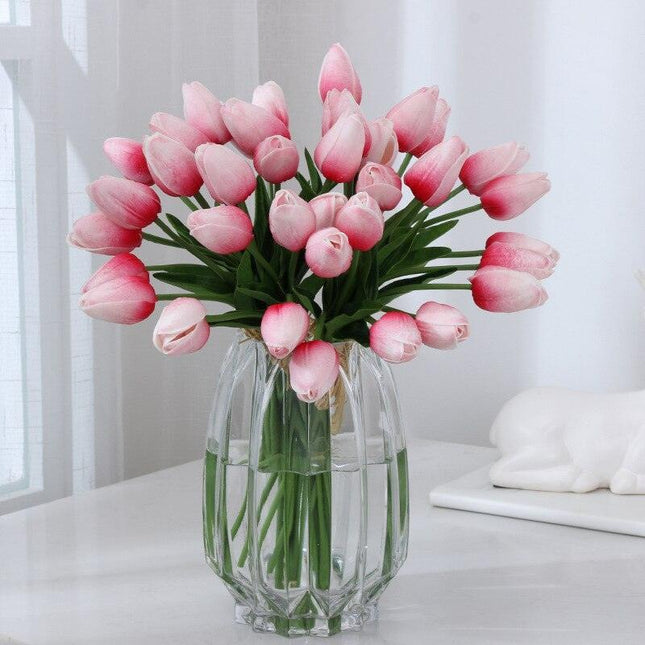 Exquisite Elegance: 10PCS Premium Artificial Tulip Flower Set